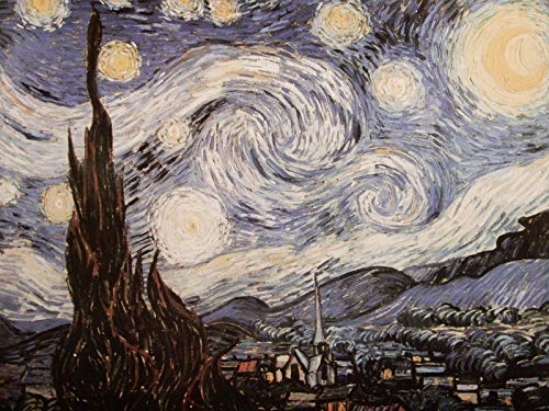 Amazon.co.jp: JHA 額絵 絵画 世界の名画 ゴッホ「星月夜